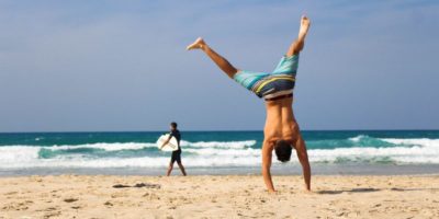 Am Strand von Neuseeland